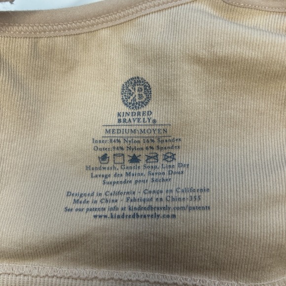 Kindred Bravely Nursing Bra Wireless Clip-Down Cups Soft Beige M Band Extender - Picture 4 of 8